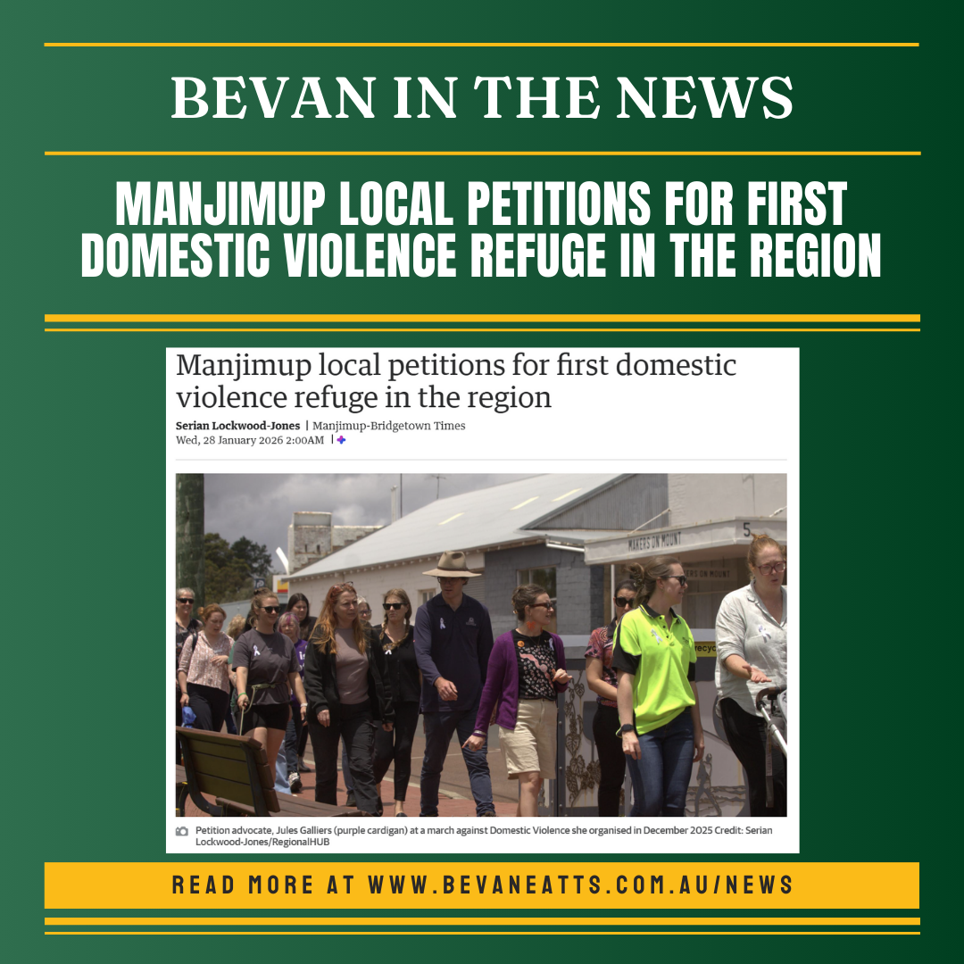 Manjimup local petitions for first domestic violence refuge in the region