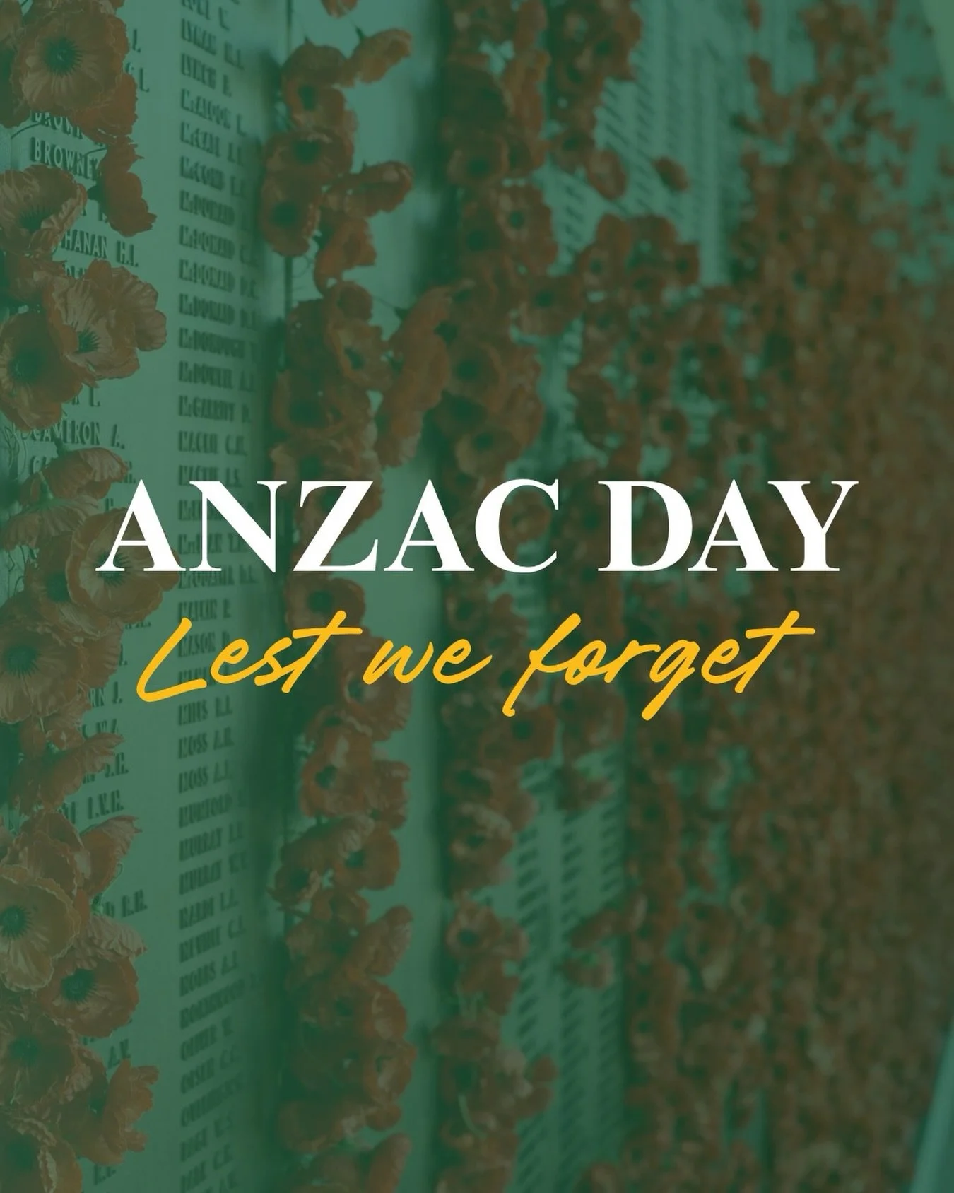Lest we forget.