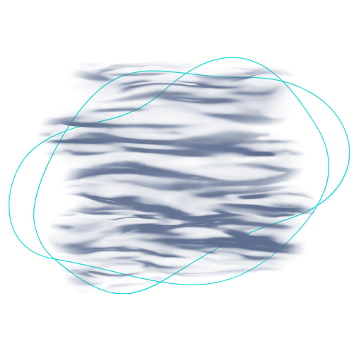 Abstract digital background with blue streaks and a dark blue scribble in the center.