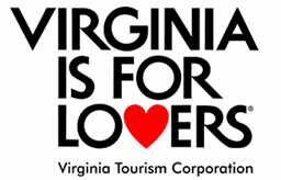 Virginia is for Lovers logo with heart, Virginia Tourism Corporation.