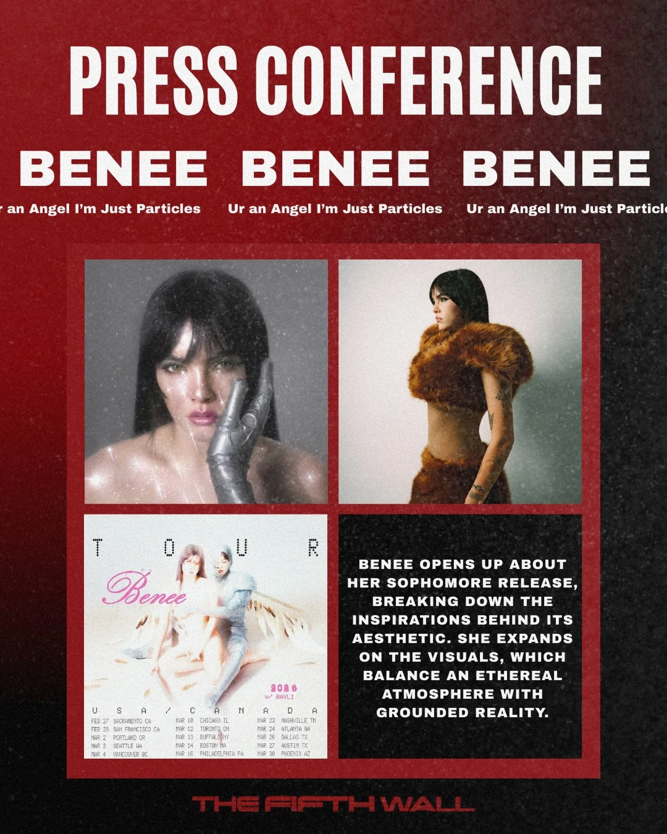 We joined @beneemusic for a press conference last week with @1824 diving into her new sophomore release, Ur an Angel I&rsquo;m Just Particles.

From her release of Supalonely in 2019 to now, we hear how she visually set this album and how she has gro