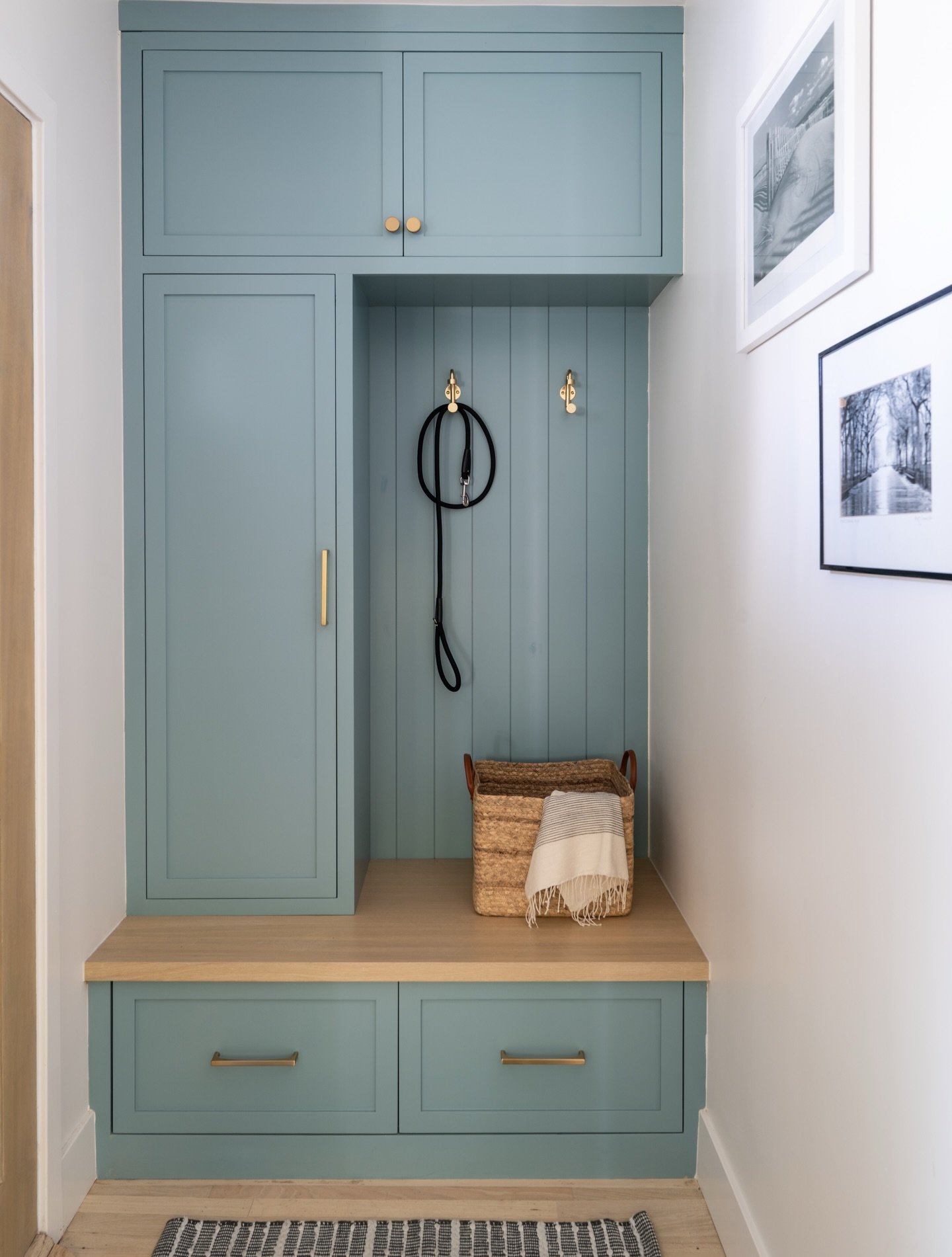 In the middle of construction we made the best decision ever to also demo the entry coat closet and do a custom mudroom. Now don&rsquo;t get me wrong, we love a coat closet, but sometimes a built-in makes more sense. Which one do you prefer - Coat Cl