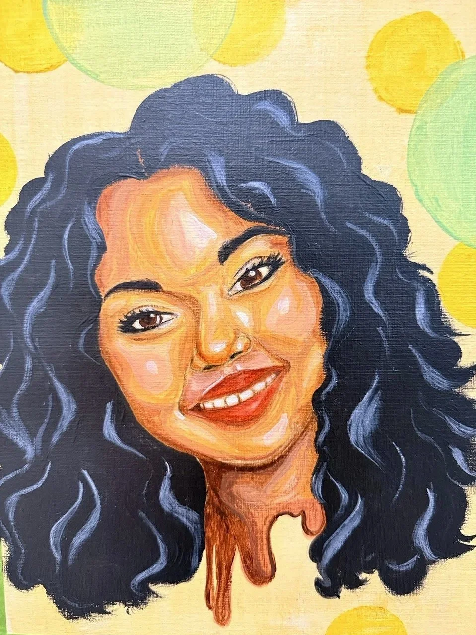 Erica- Acrylic and oil on professional paper