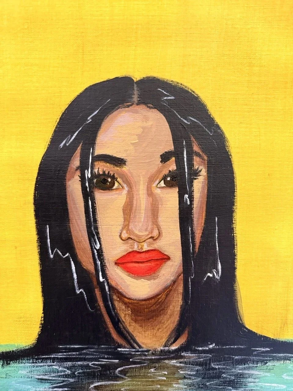 Troy- Acrylic and oil on professional paper