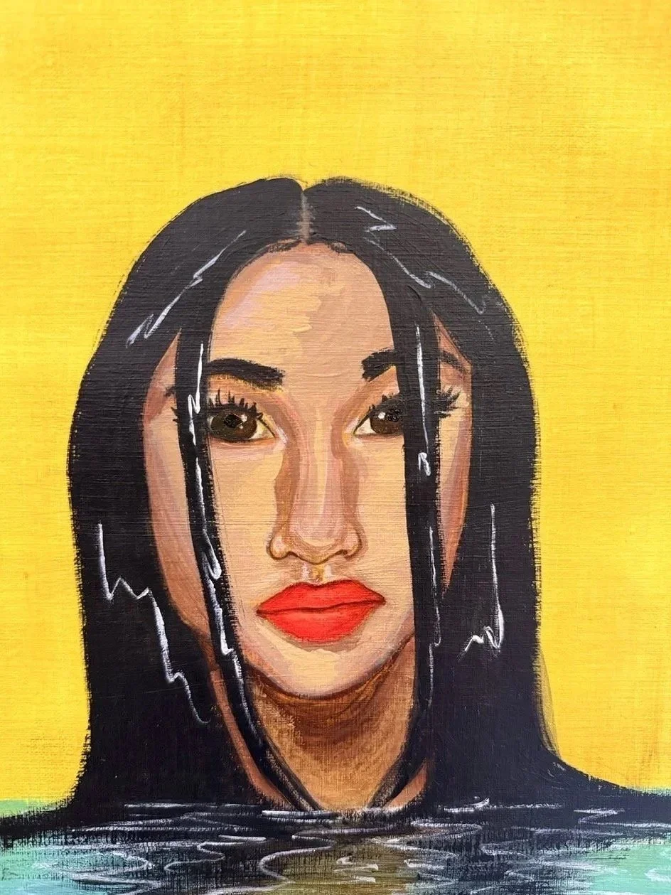 Troy- Acrylic and oil on professional paper