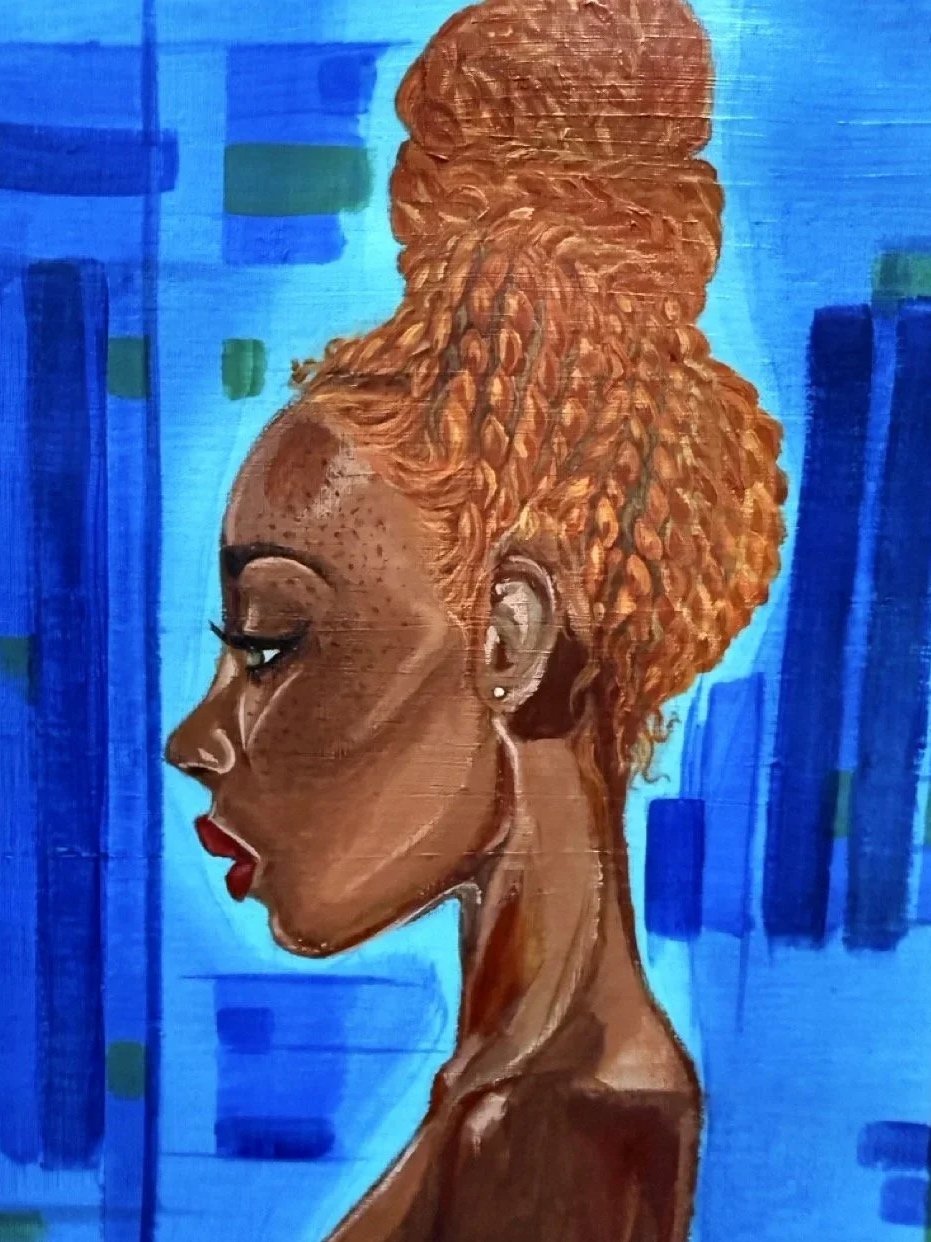 Tiona- Acrylic and oil on professional paper