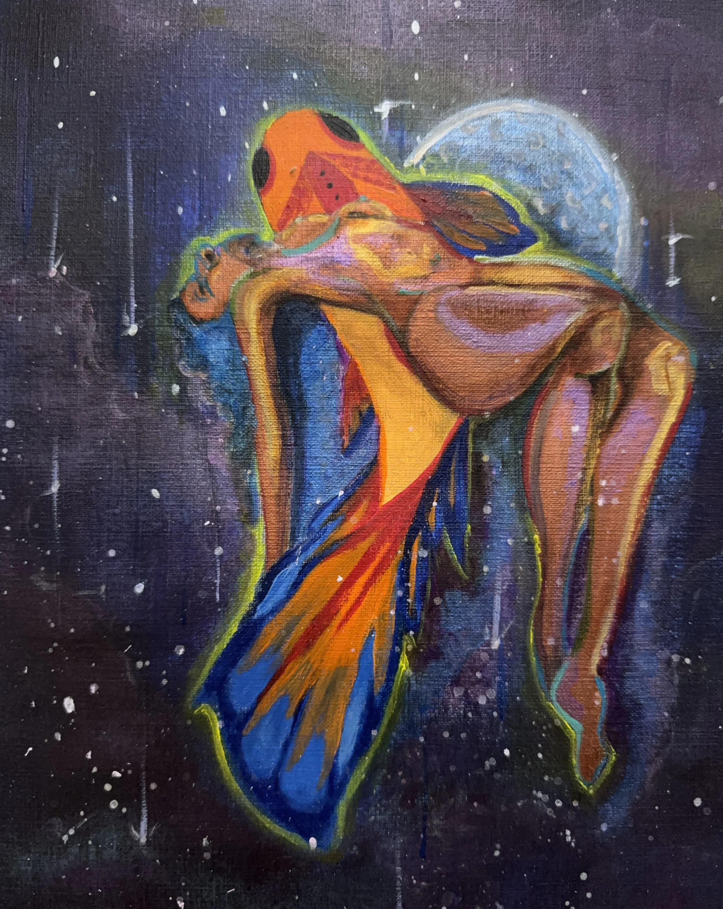 Surrender & Flow reflects the practice of letting go of control and learning to move with life rather than resisting it.