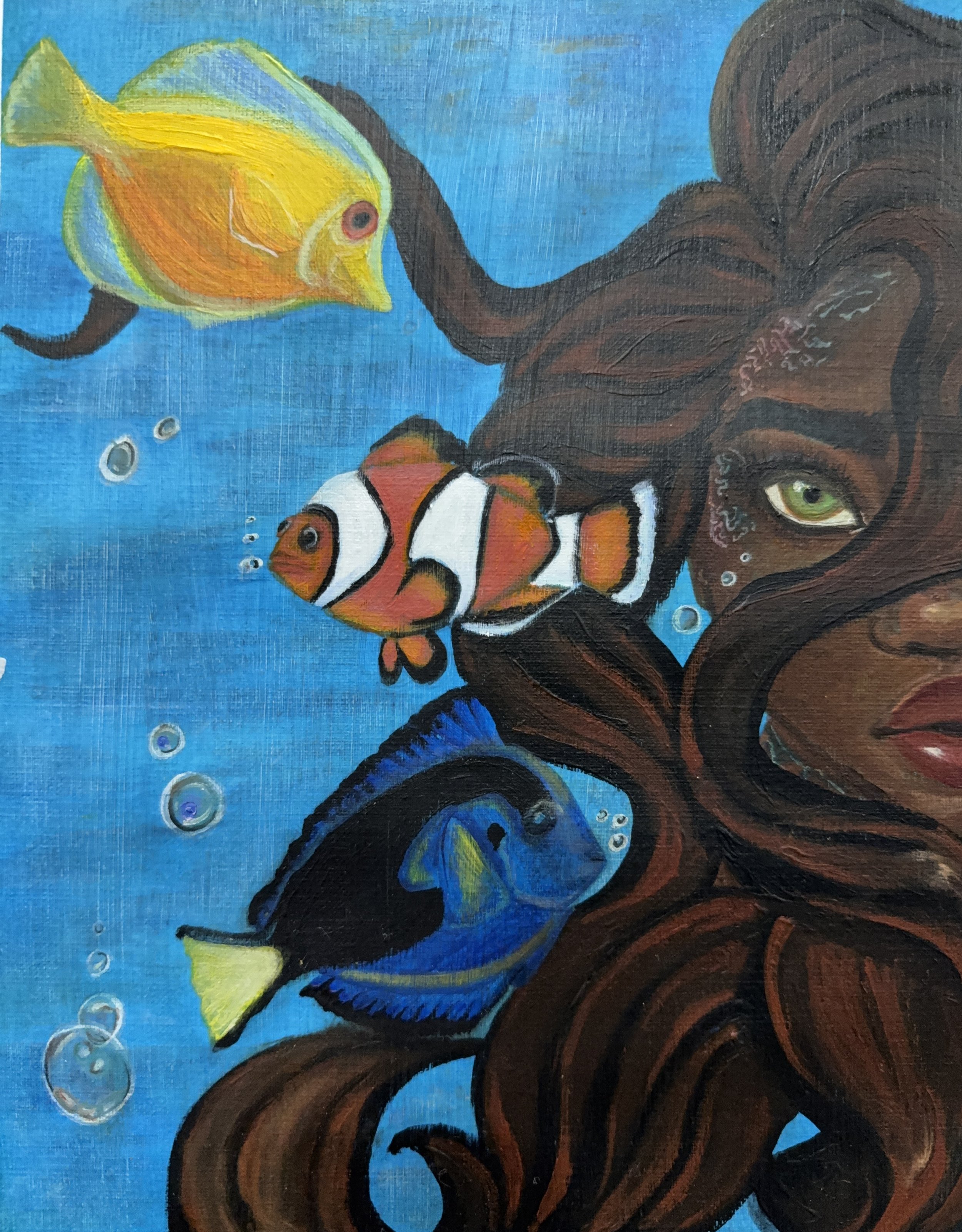 Submerged represents moments of feeling in over your head, emphasizing the importance of remaining calm to regain clarity and perspective.