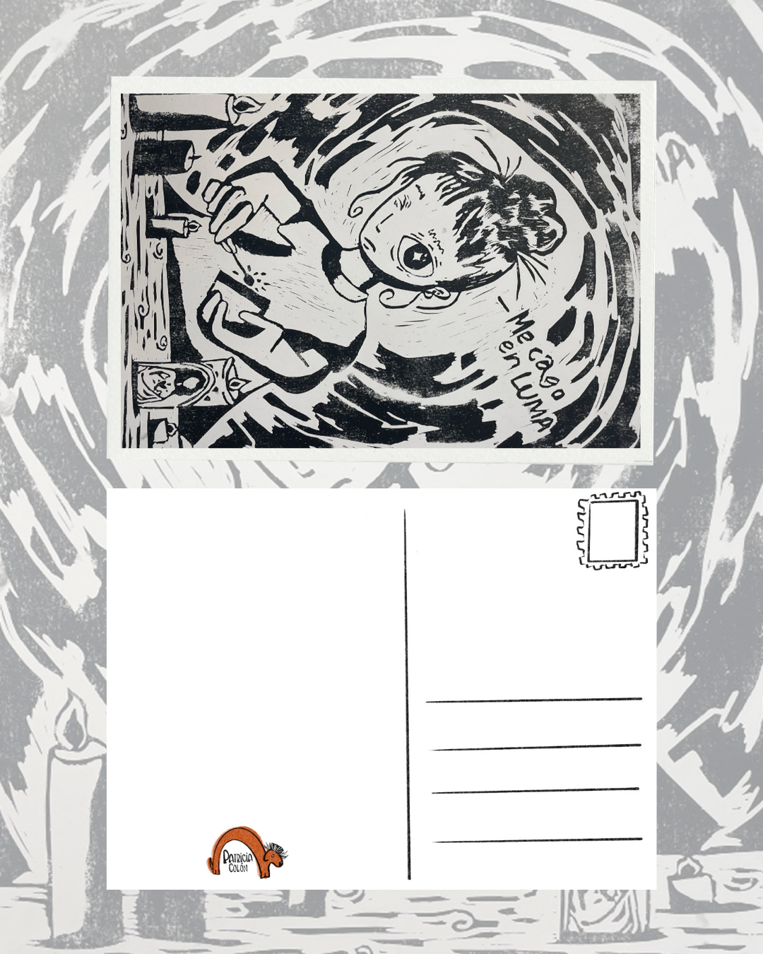 "No hay luz" 4x6 Postcard