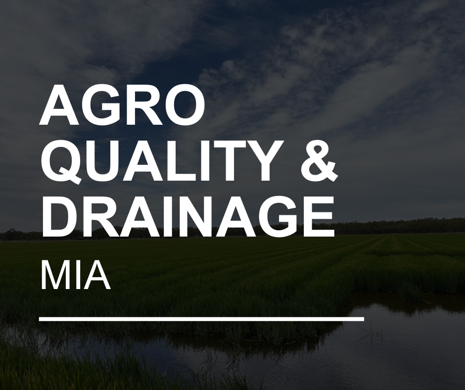 MIA - Agronomists Quality and Drainage Meeting