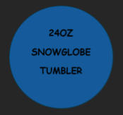 24 OZ Snowglobe Tumbler
