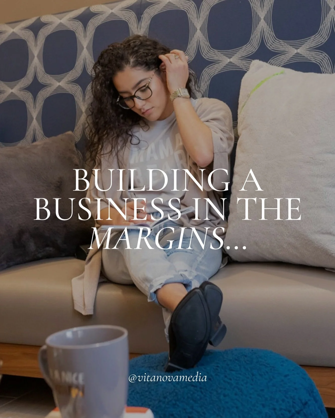 This is your reminder:
You don’t have to “clock out” of life to build a business.
I built Vita Nova Media in the margins —
nap time, school pickup, post-bedtime scrolls,
and yes… right after Sunday service.
In the rea