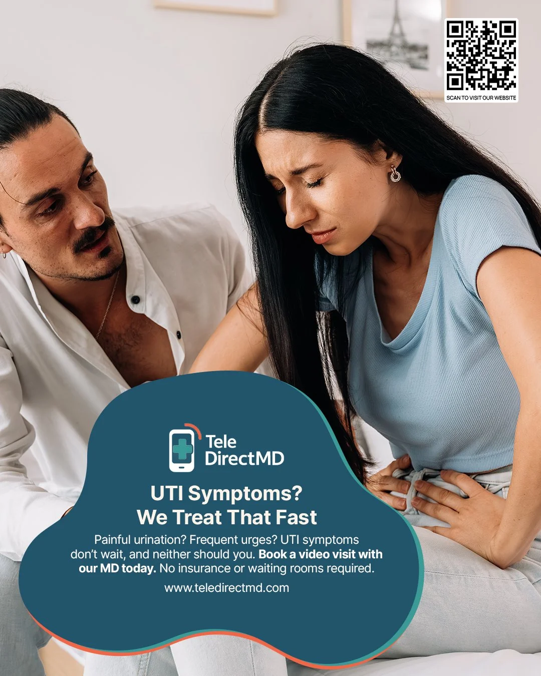 Urinary Tract Infection (UTI) Treatment Online — Fast Same-Day Relief