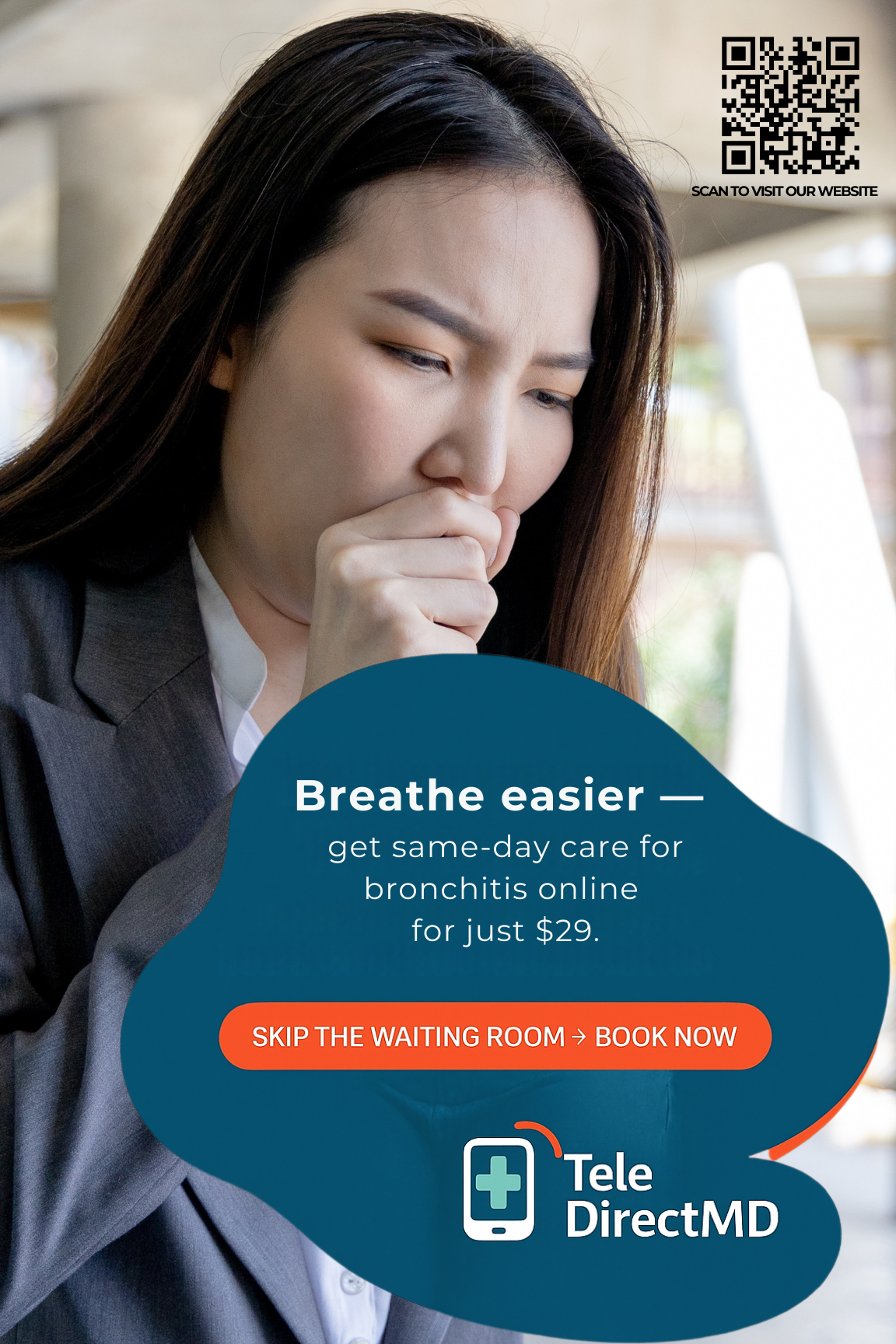 Bronchitis (Chest Cold) Treatment Online — Same-Day Relief