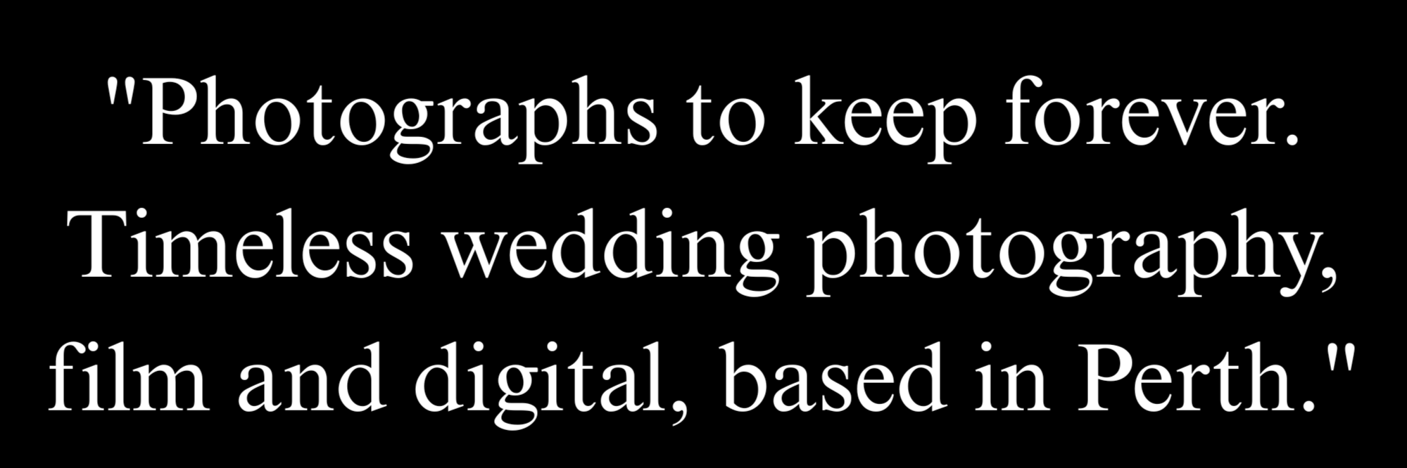 Quote about photography and wedding photography on a black background