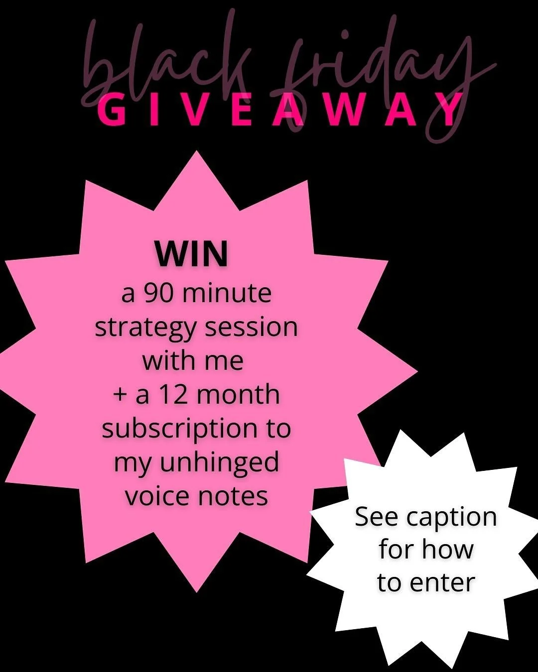 BLACK FRIDAY GIVEAWAY

It didn&rsquo;t feel right to me to do a Black Friday sale. You don&rsquo;t need more demands on your pocket right now. So in my usual spirit of random generosity, I&rsquo;m doing a giveaway instead.

YOU WIN:
A 90 minute strat