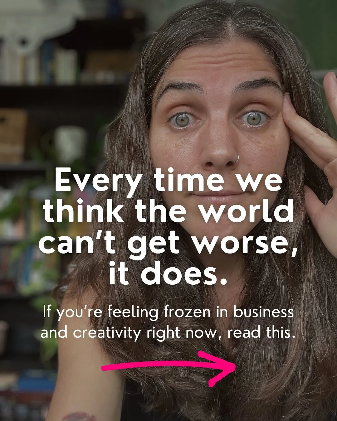 What she said. I&rsquo;m here to coach you through the weirdest of times, because your work matters. Comment ❤️ or DM me for a completely free no strings attached support session if you need it.