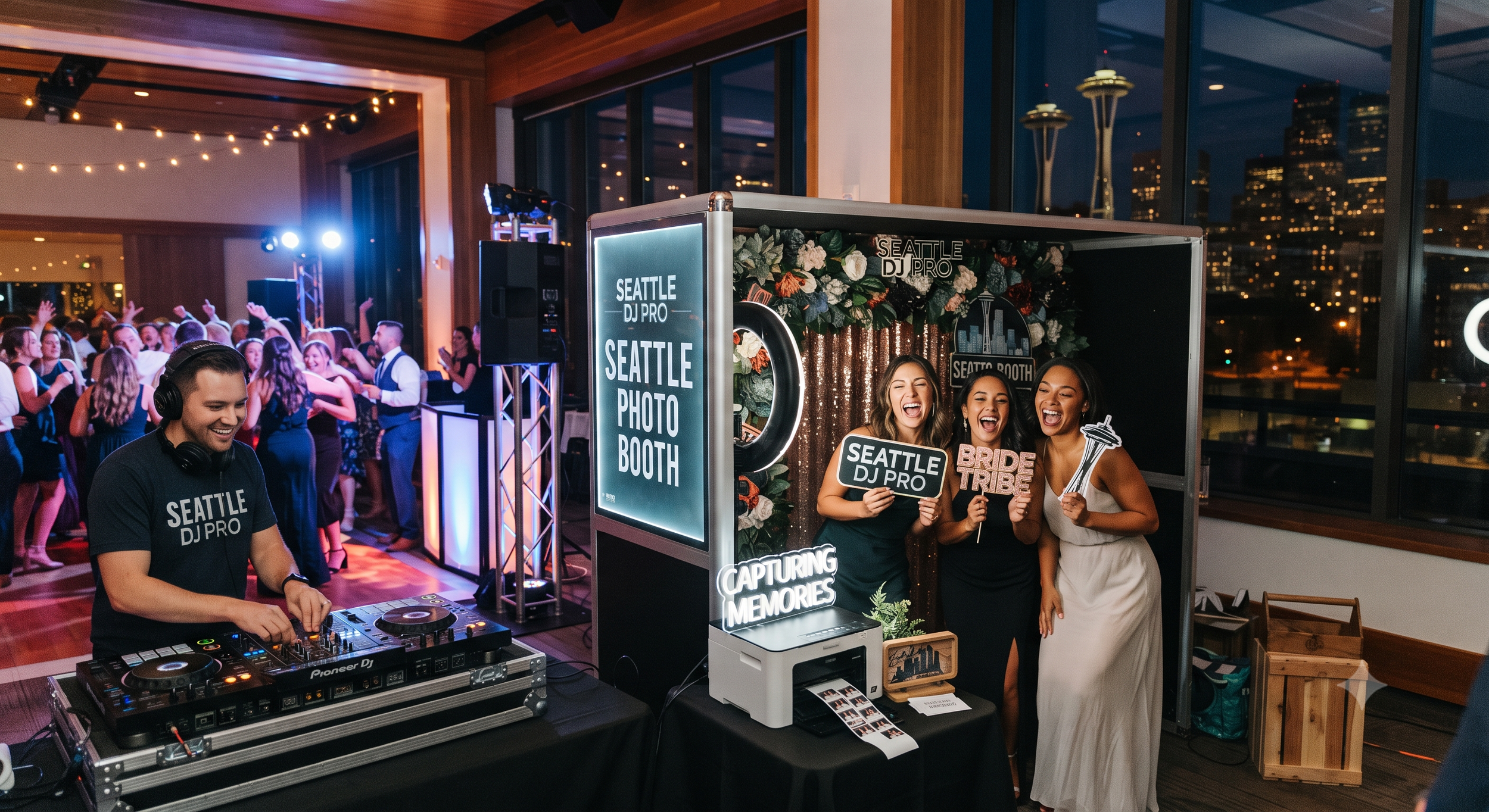 Level Up Your Seattle Event: Why Combining a DJ and Photo Booth is a Game-Changer