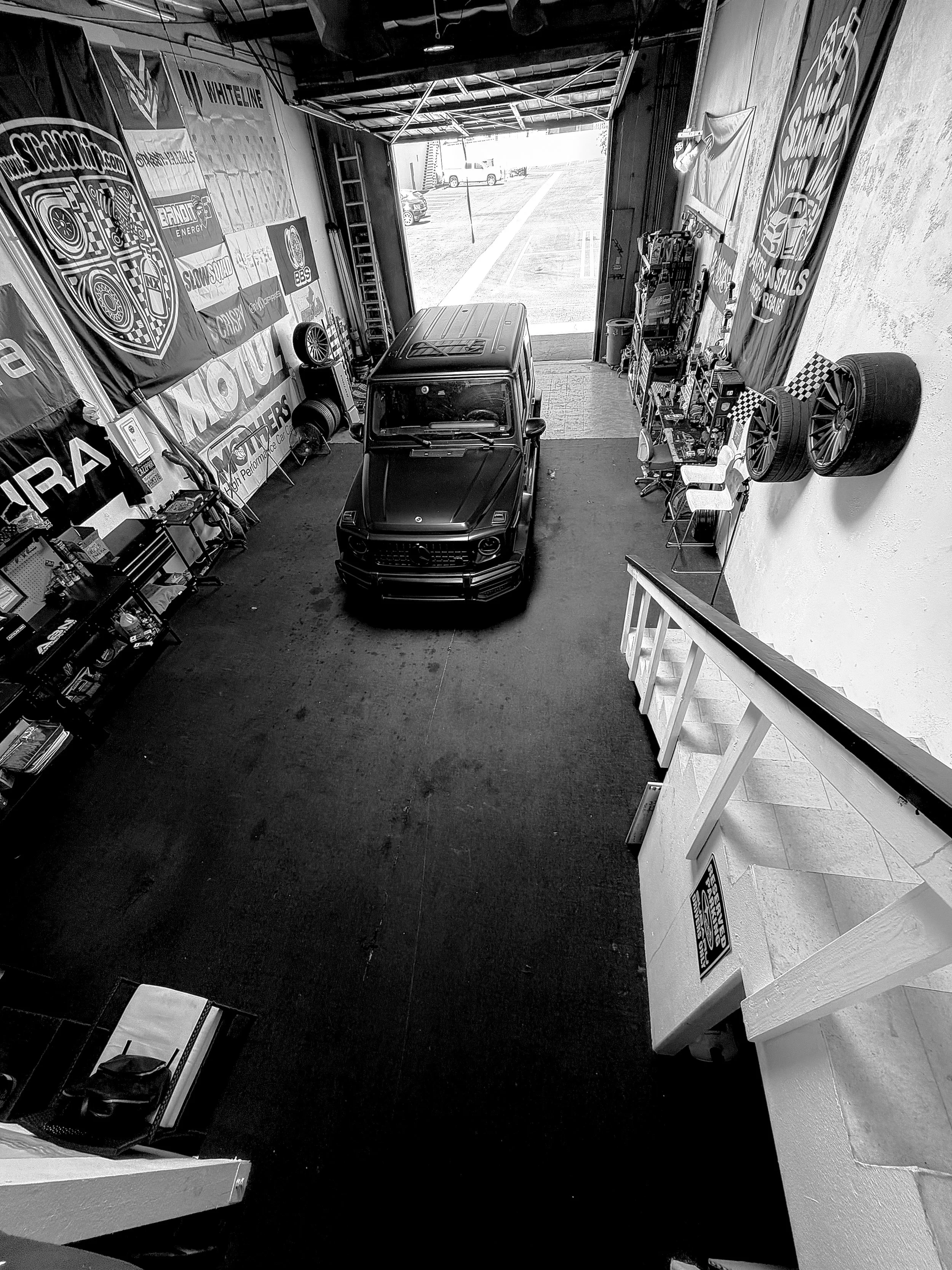 G wagon top view in shop.jpeg