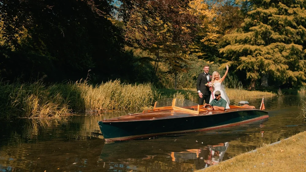 Avington Park boat on the lake