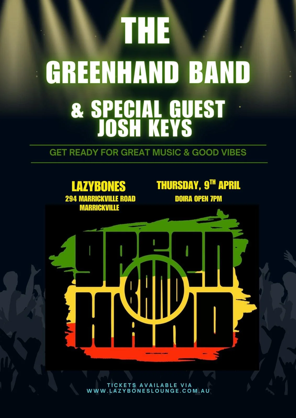 Lazy Bones Lounge with Josh Keys support