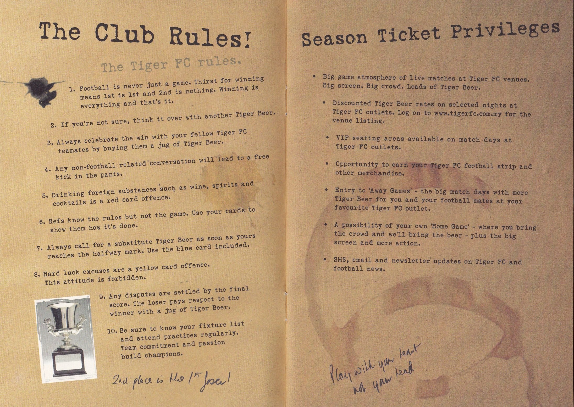 Tiger FC club rules