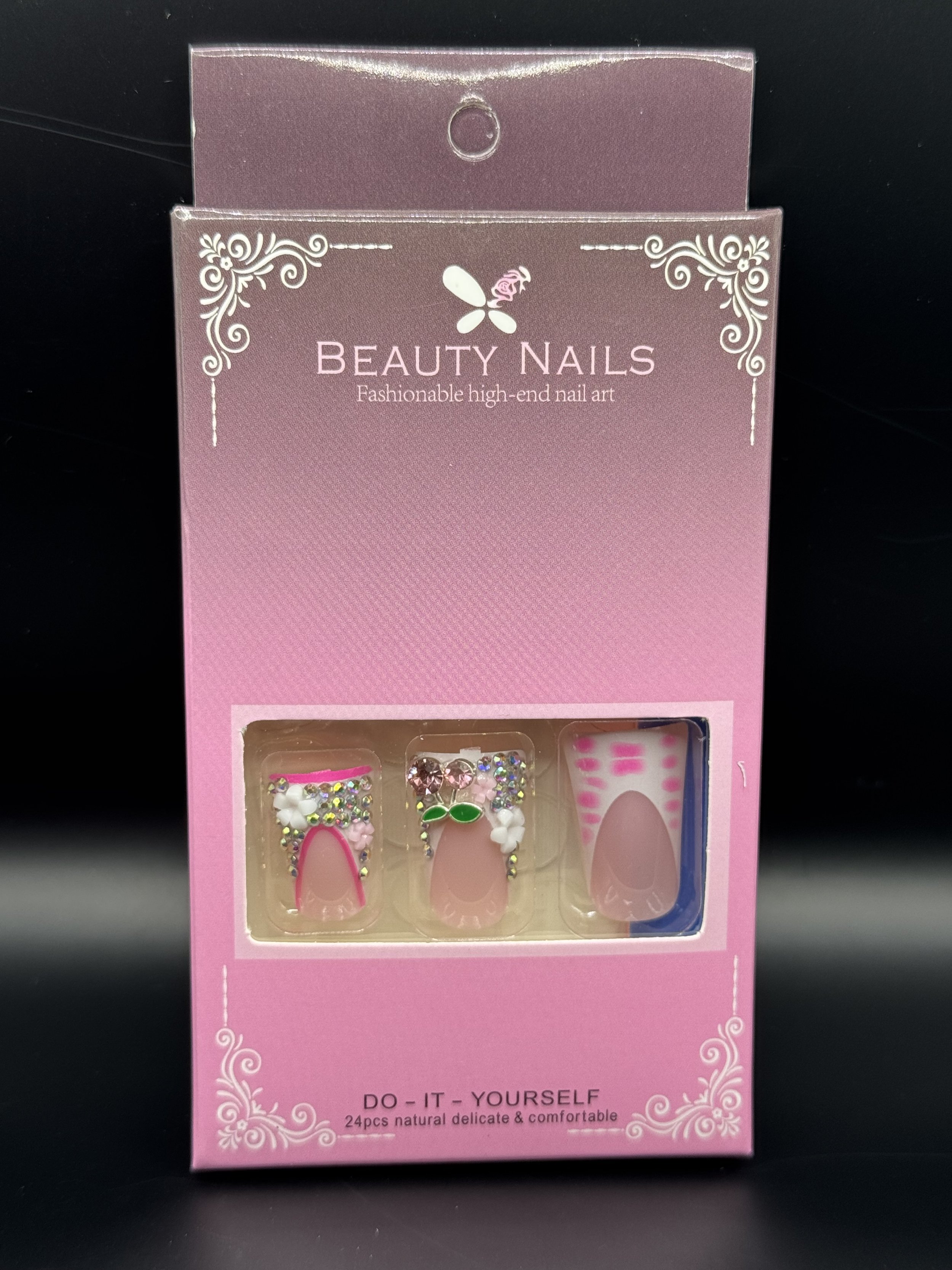 Rosé Garden Gems Press Ons