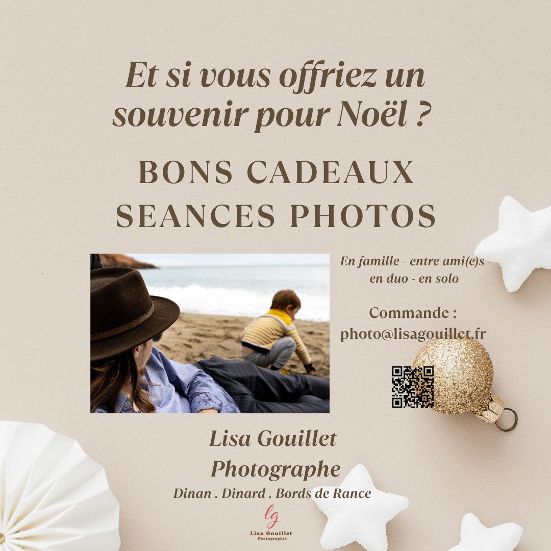 🎄 Offrez du VRAI pour No&euml;l | Bon cadeau s&eacute;ance photo 🎄

Et si cette ann&eacute;e, vous offriez bien plus qu&rsquo;un objet ?
Un moment. Une pr&eacute;sence. Des souvenirs en lumi&egrave;re naturelle.

📷 Un shooting, c&rsquo;est bien pl