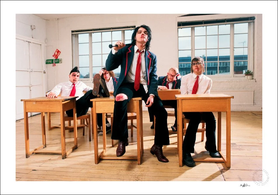 My Chemical Romance - School Desks with free contact sheet