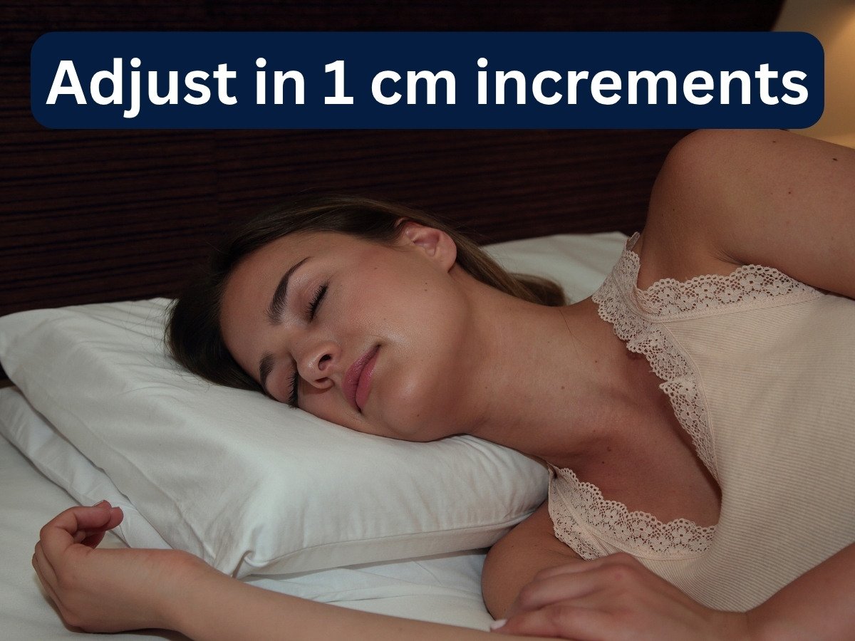 Personalised support with an adjustable under pillow
