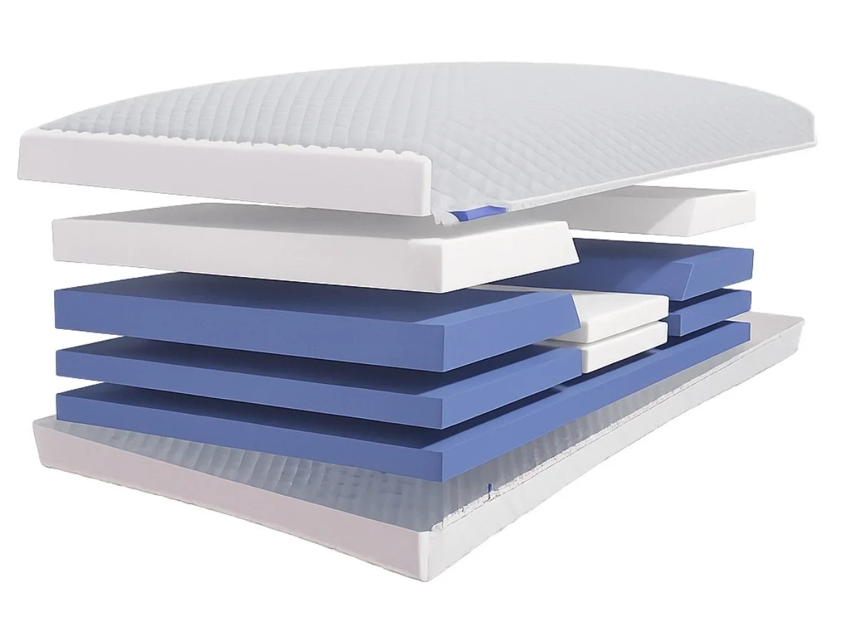 Under pillow with removable foam layers to enable the user to make the sides or middle the height required