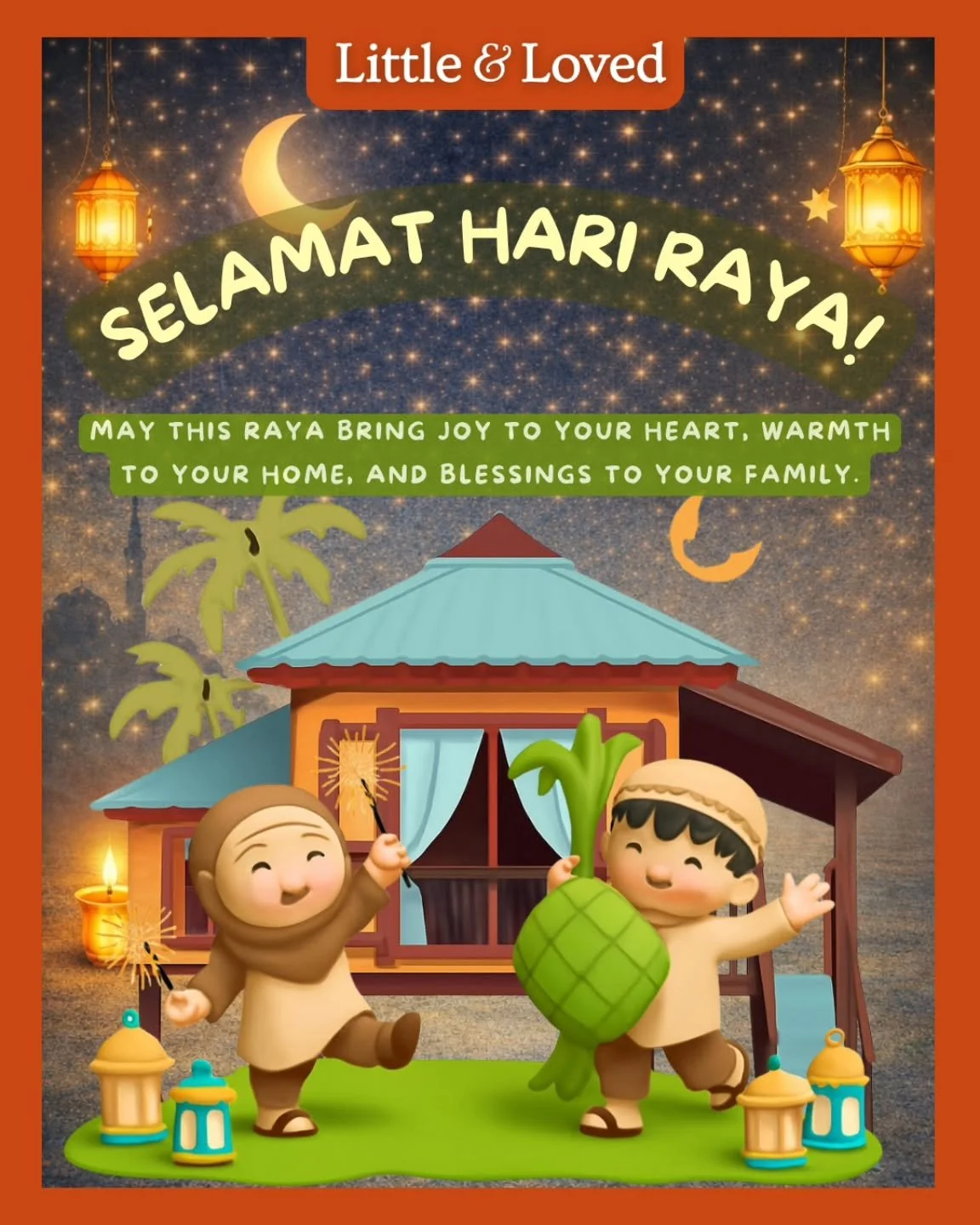 Selamat Hari Raya Aidilfitri 🌙✨
Wishing our Muslim friends a joyful Raya filled with heartfelt reunions, laughter, and moments that create beautiful memories to cherish long after the celebrations.
Maaf Zahir dan Batin, from all of us at Little and 