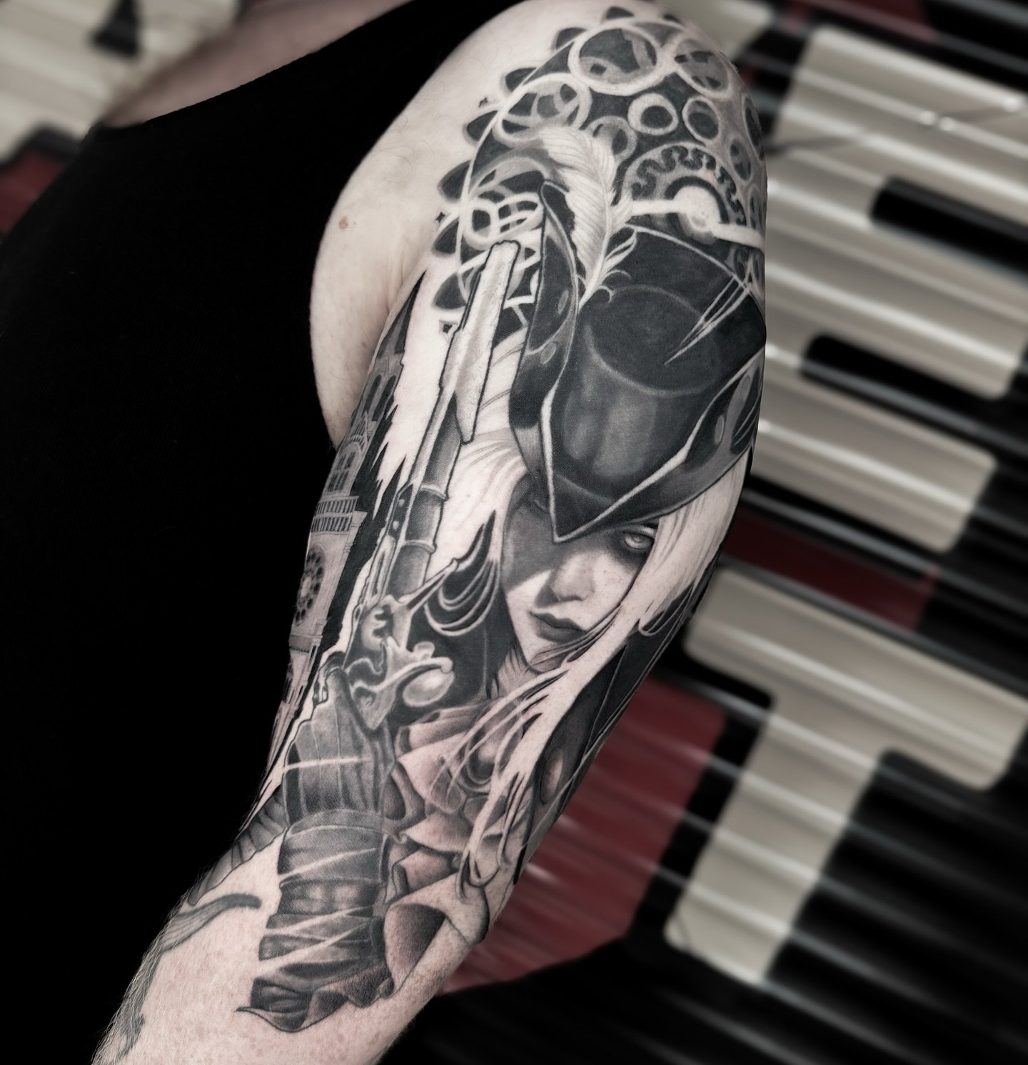 Wrapped up this bloodborne half sleeve for Darcy