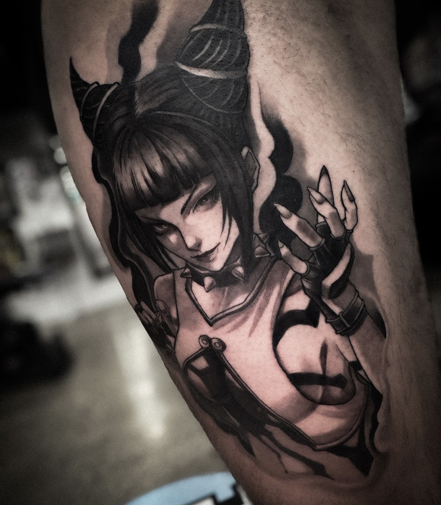 Juri from street fighter 🤜🫸
⁣-
-
-
-
-
-
#tattoos #tattoo #tattoosketch #tattoodesign #drawing #japaneseink #irezumicollective #blackworkers #darkart #bishoprotary #vladbladirons #darkartists #blxckwork #blackwork