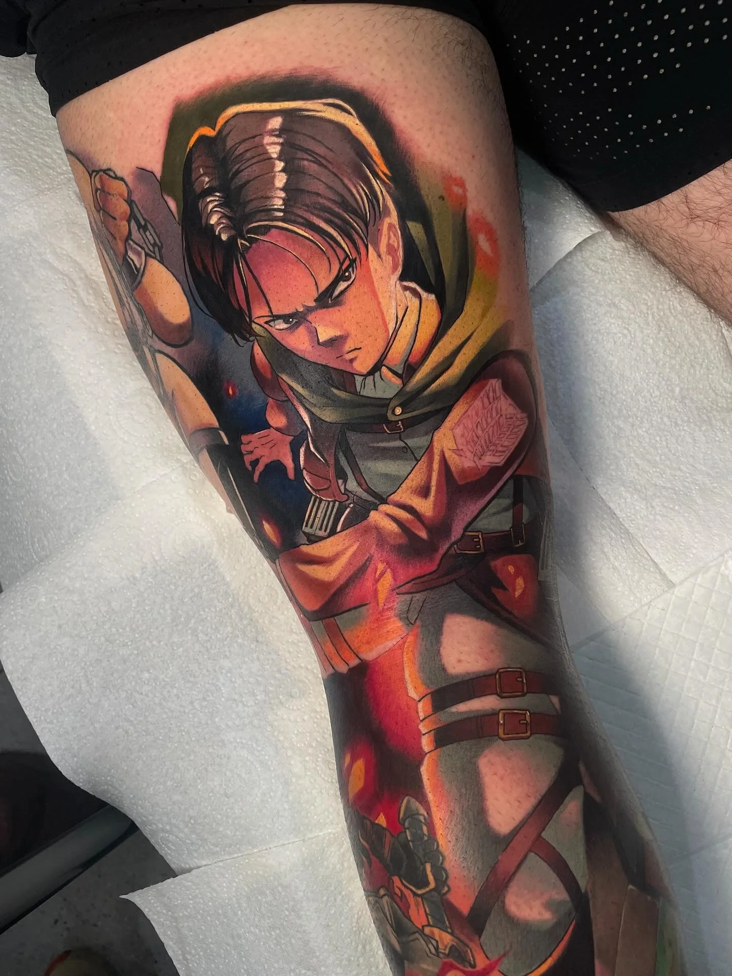 ⚡️🦅 GUEST ARTIST 🦅⚡️ We're very excited to have our friend @imsamtattoos guesting with us between OCT 31-NOV 6! 
 
Sam is an absolute weapon at drawing and realizing his anime inspired pieces on the body with amazing colours and perspective. He's f