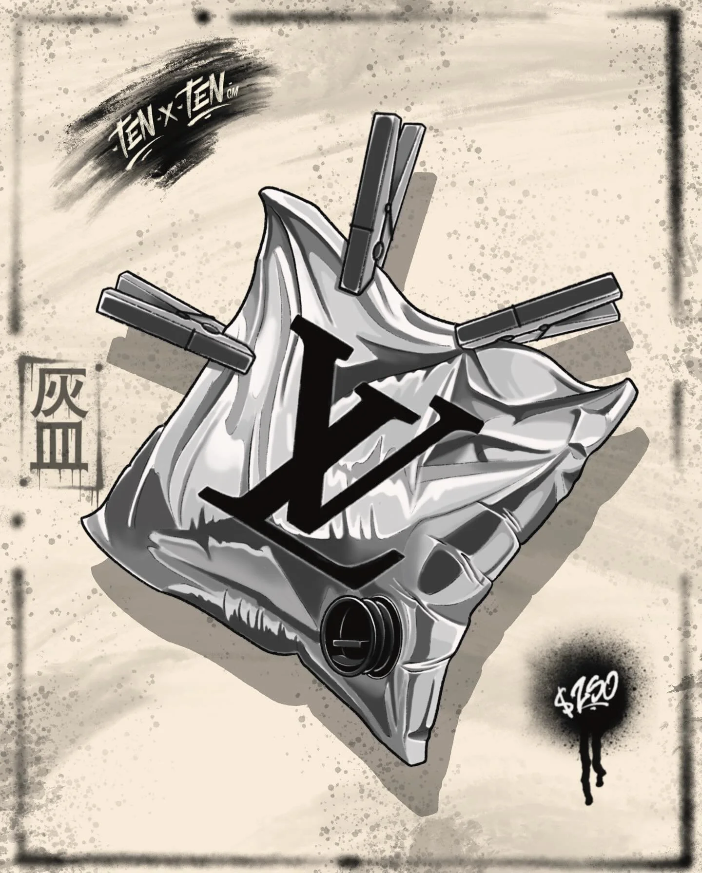 Whippin up designer bags for the Louis lovers and the Goonie scullers&hellip; 

Come get one @savepoint_tattoo