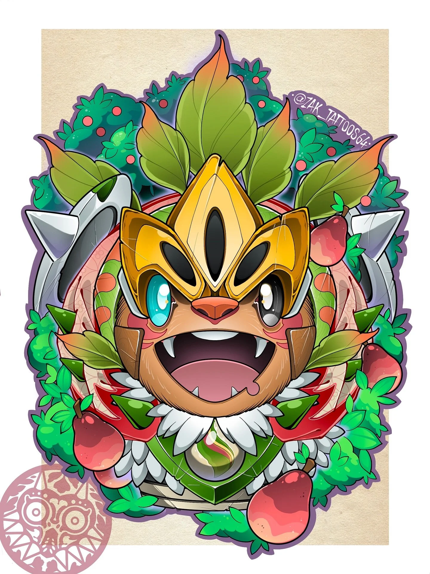 🦔 Mega Chespin 🦔
The last design for the Mega Kalos Starter Daruma packs, swing by supanova this weekend if you want to grab some for yourself! Thanks for looking 💫
.
.
.
.
#tattoo #tattoos #ink #traditional #irezumi #neotrad #traditionaltattoo #a