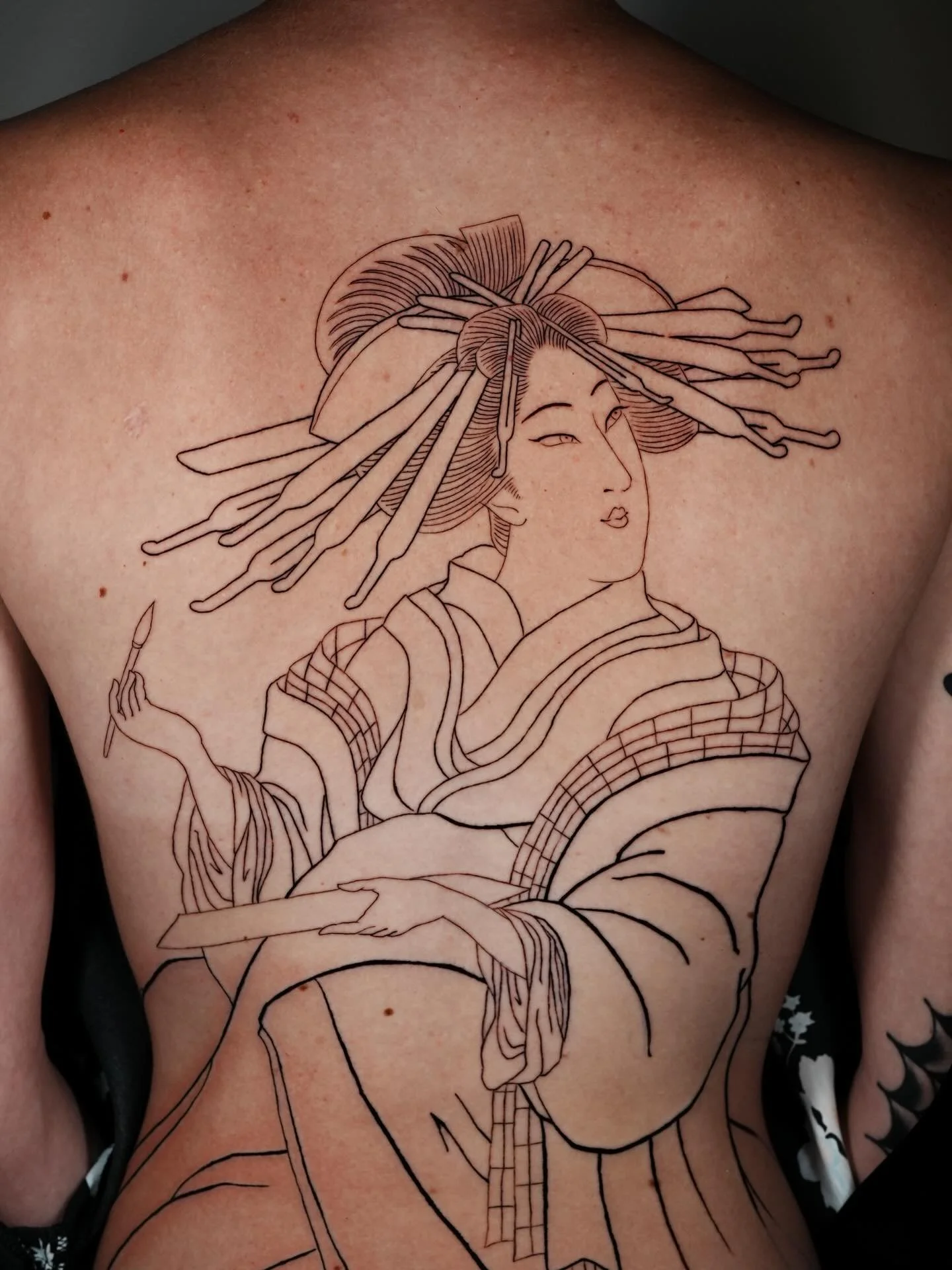 .
First session on this full back geisha tattoo.
Thank you so much for the trust and commitment &mdash; truly grateful to start this journey together.
Always an honor to work on large-scale pieces like this.

Done in Brisbane, AU
@savepoint_tattoo 
L