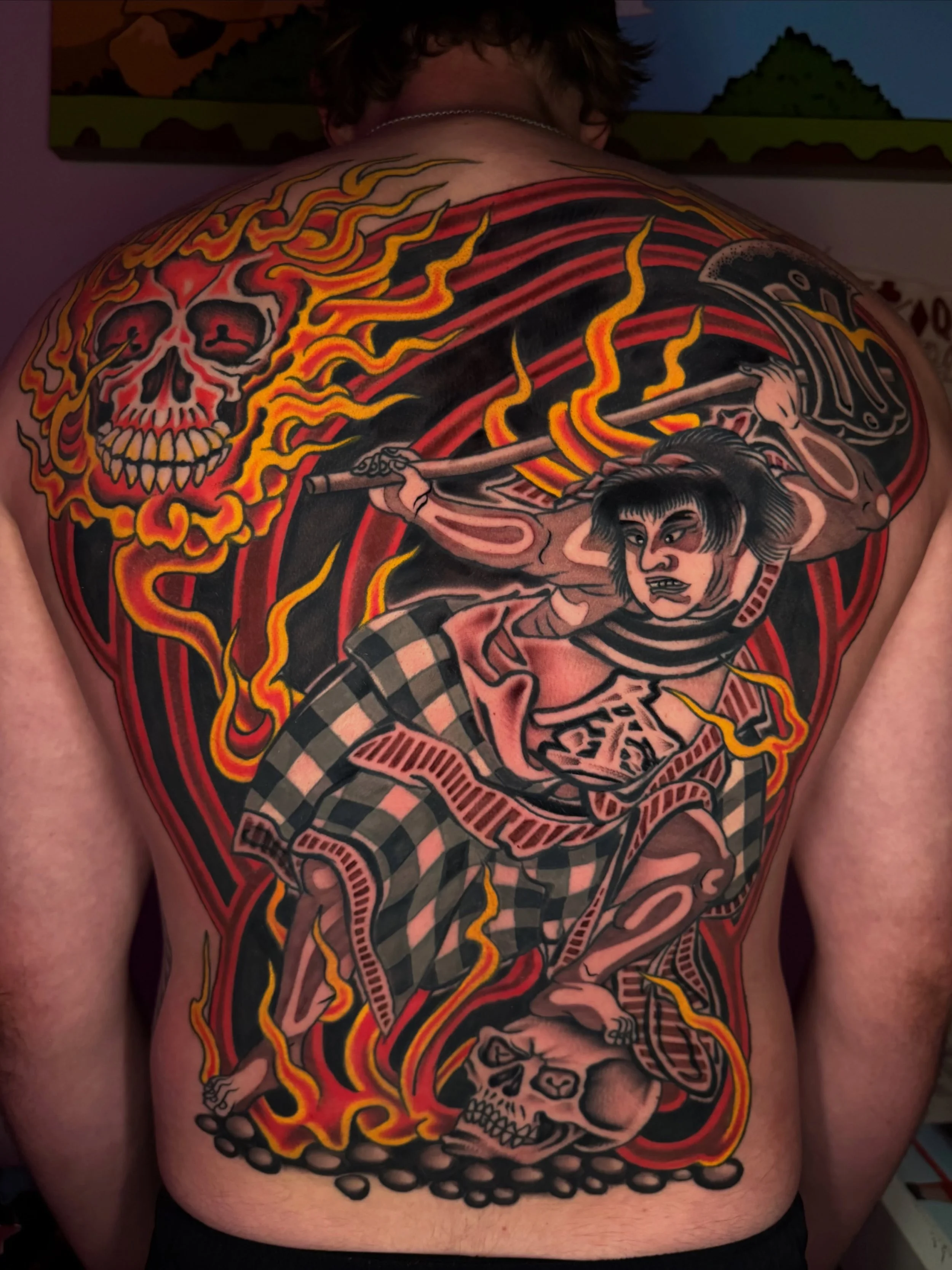 Really enjoyed the opportunity to do an awesome concept on such a large scale! Appointments available for next week big or small. Message me if you have any questions about your ideas I&rsquo;m  always happy to have a chat via dm. 😊✉️