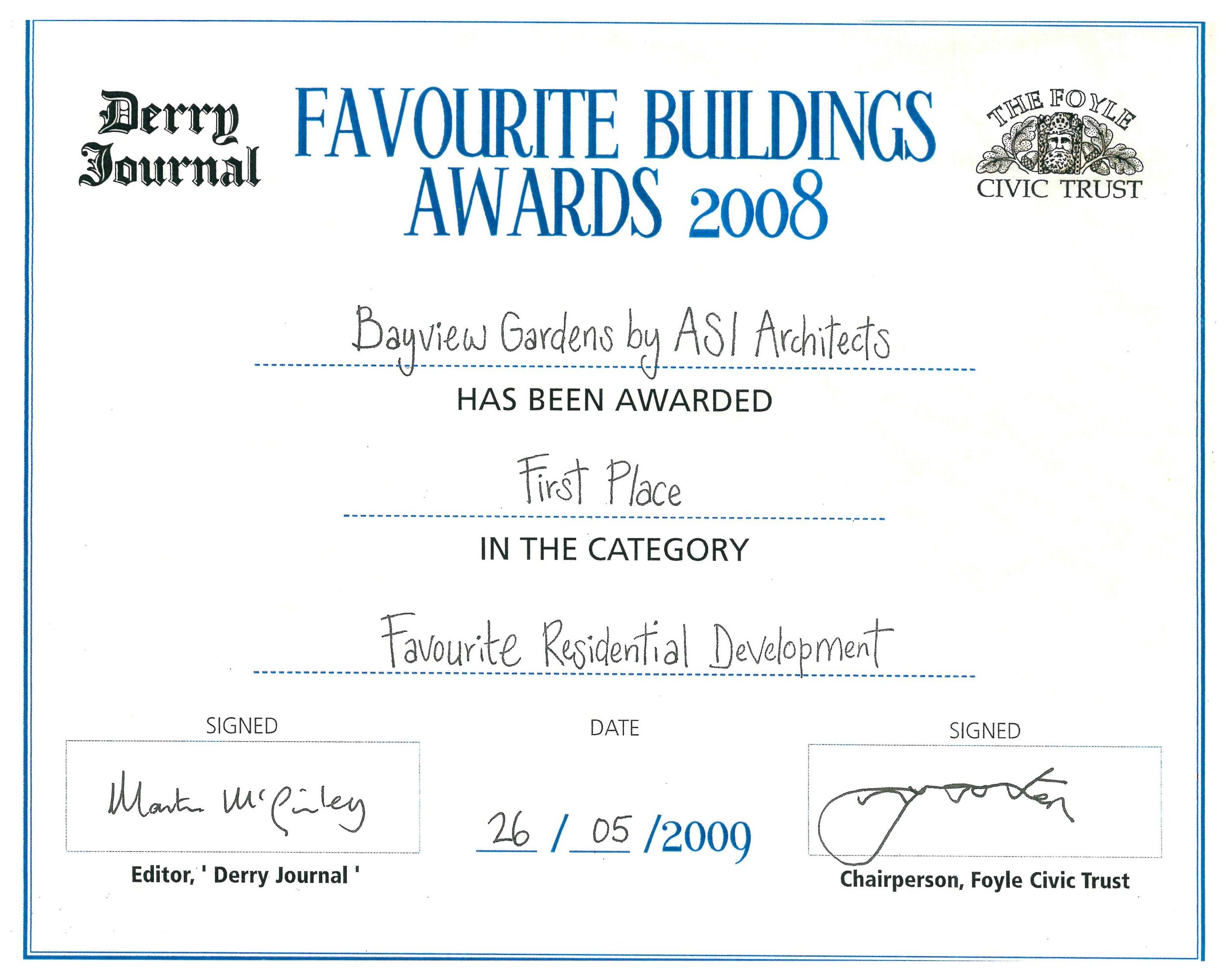 Bayview Gardens Award Cert.jpg