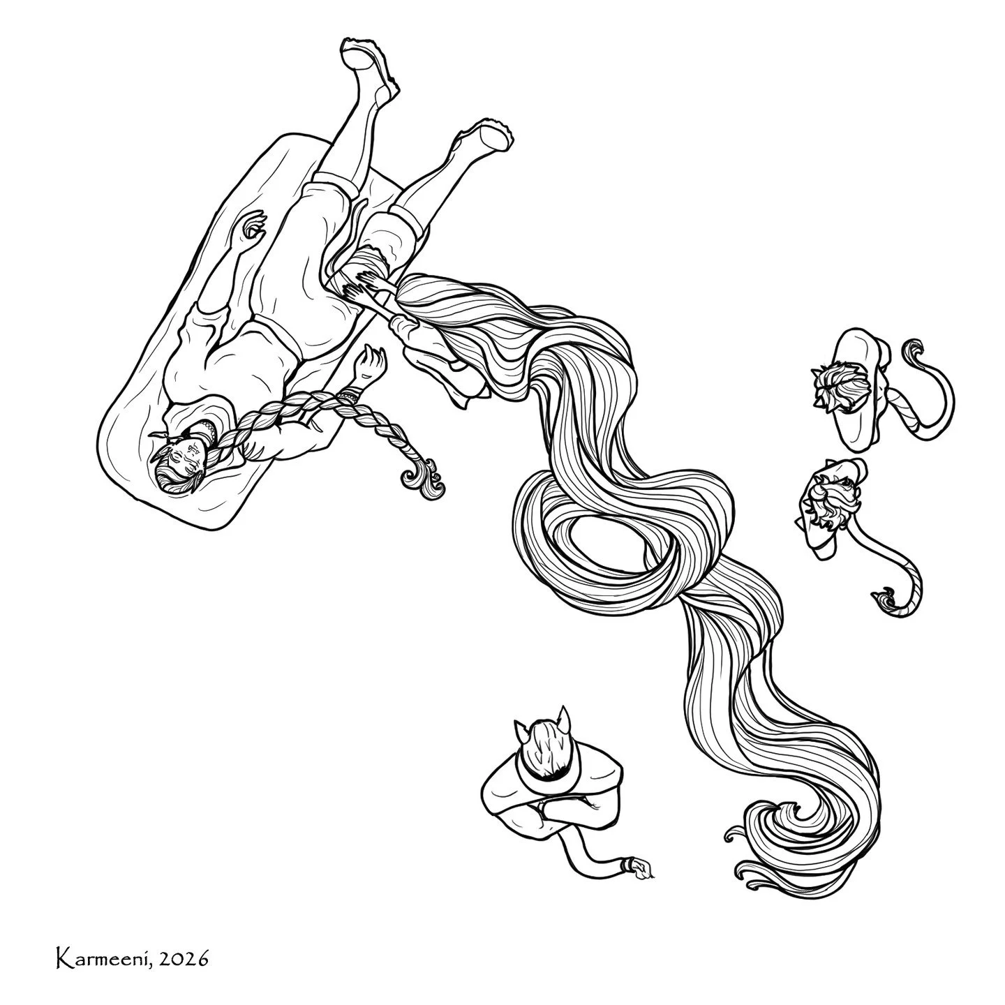 A look at Seri using her healing arts and her full hair length for anyone still wondering :p 

https://www.webtoons.com/en/canvas/untangled/list?title_no=1082423

#digitalart #fantasy #fantasyart #digitalpanting #webtoons #webcomic #untangled