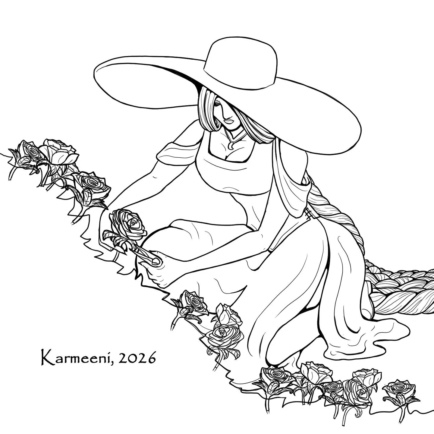 Sometimes an evil queen just needs some time in the garden getting her hands dirty.

https://www.webtoons.com/en/canvas/untangled/list?title_no=1082423

#digitalart #fantasy #fantasyart #digitalpanting #webtoons #webcomic #untangled