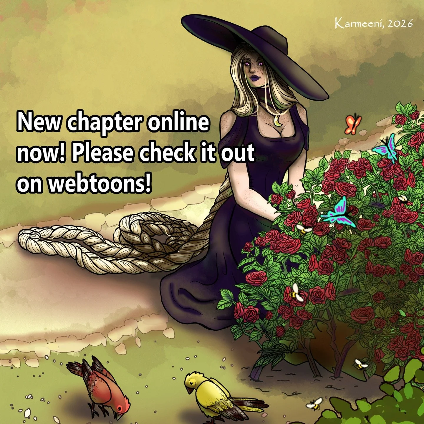 If you like my art or the story I'm telling or if you are just bored, please consider reading, liking and subscribing to my comic 'Untangled' on Webtoon! It would help me so much and I'll be forever grateful!

https://www.webtoons.com/en/canvas/untan