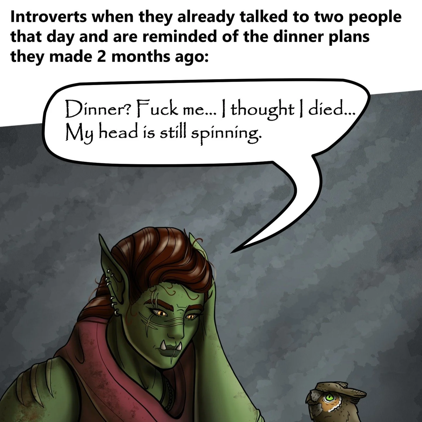 Just a silly meme about my daily experience

https://www.webtoons.com/en/canvas/untangled/list?title_no=1082423

#digitalart #fantasy #fantasyart #digitalpanting #webtoons #webcomic #untangled