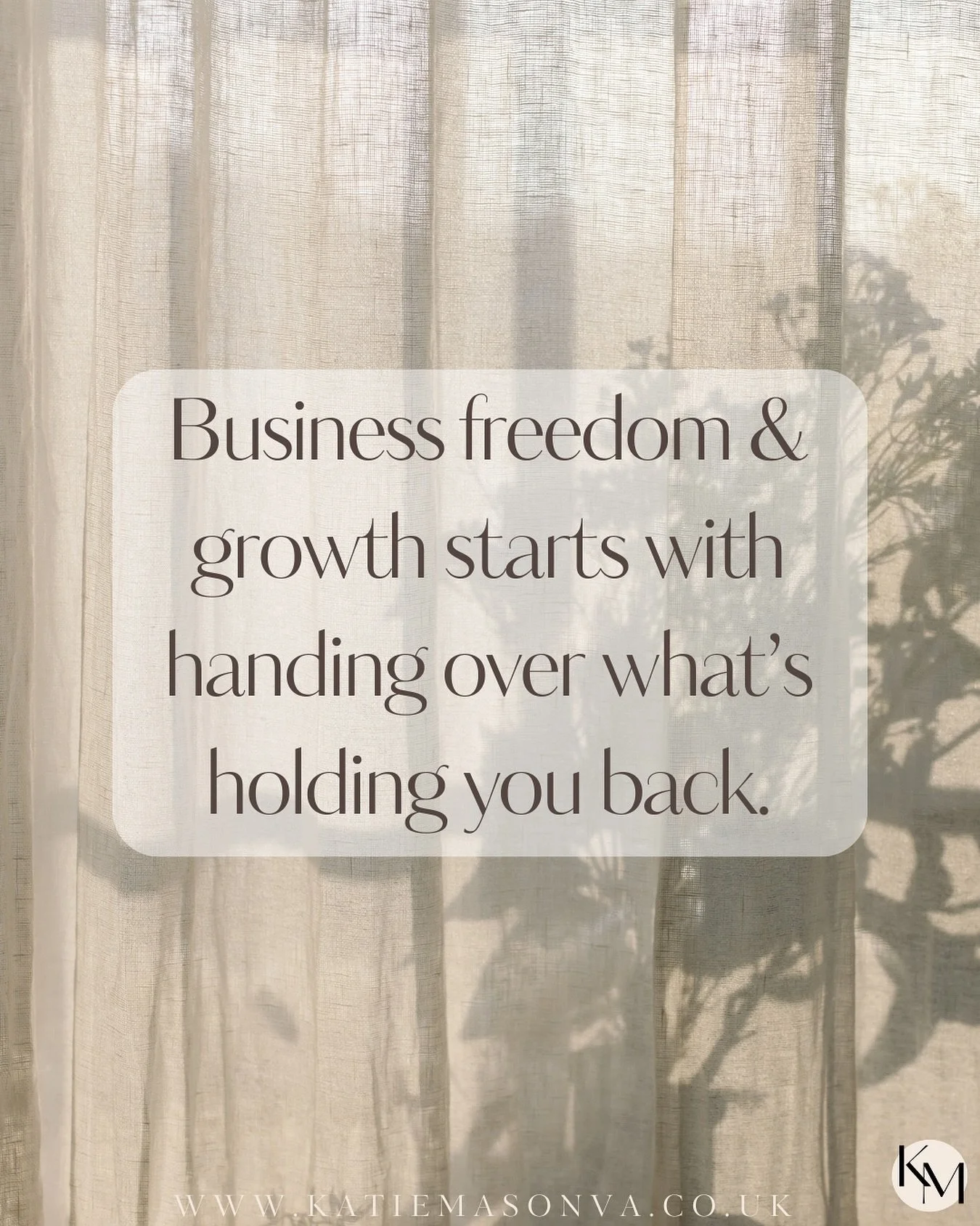 Monday thoughts to start the week💭

We all love the idea of freedom in business: more time, more balance, more space to actually think.

But here&rsquo;s the thing - you can&rsquo;t get there if you&rsquo;re buried under admin, endless emails, and t