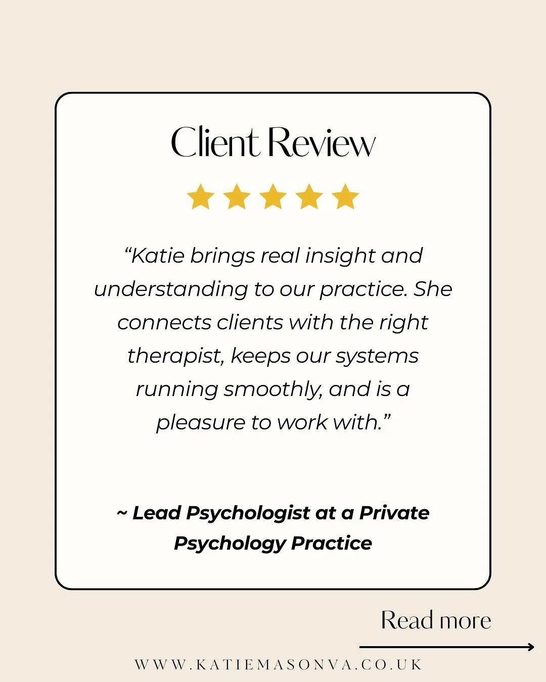 Client love🤎 - and a reminder of how much I enjoy bringing my psychology knowledge into the work I do. Supporting people and businesses in a meaningful way is exactly why I started this.🧠
