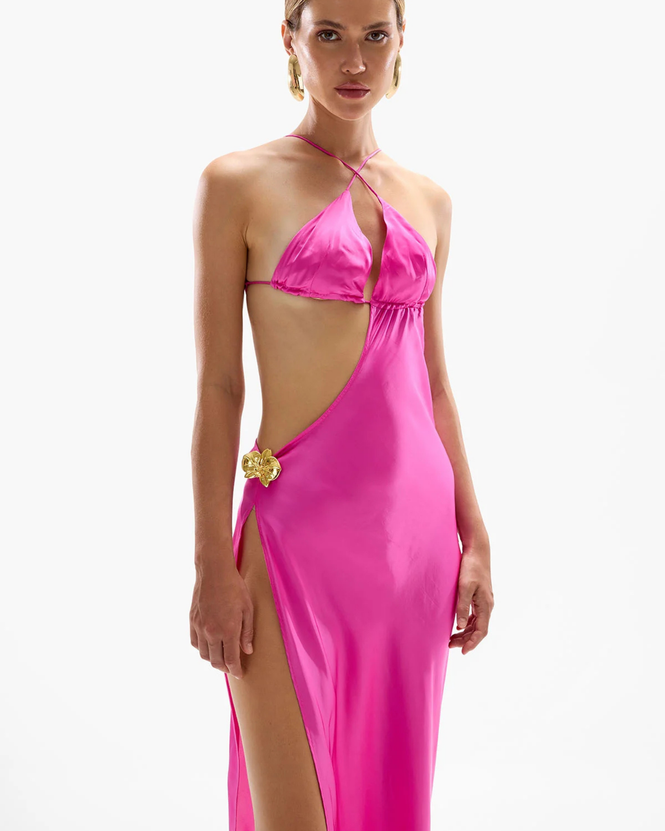 Villa Orchid Maxi Dress - Fuchsia