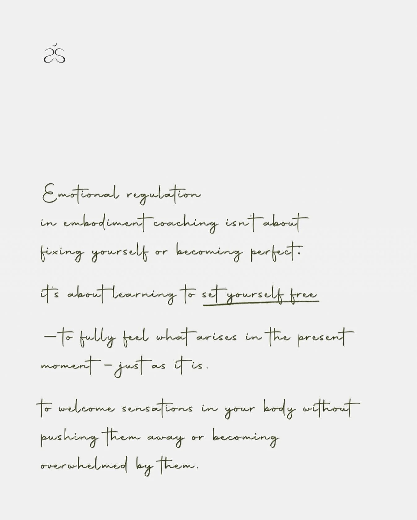 Perhaps looking for perfection 
is taking you out from living your most real self.

Is stealing your freedom.

Embodiment is a portal to live your truth.
To embrace it.
To expand your being.

Without rejecting parts of yourself.