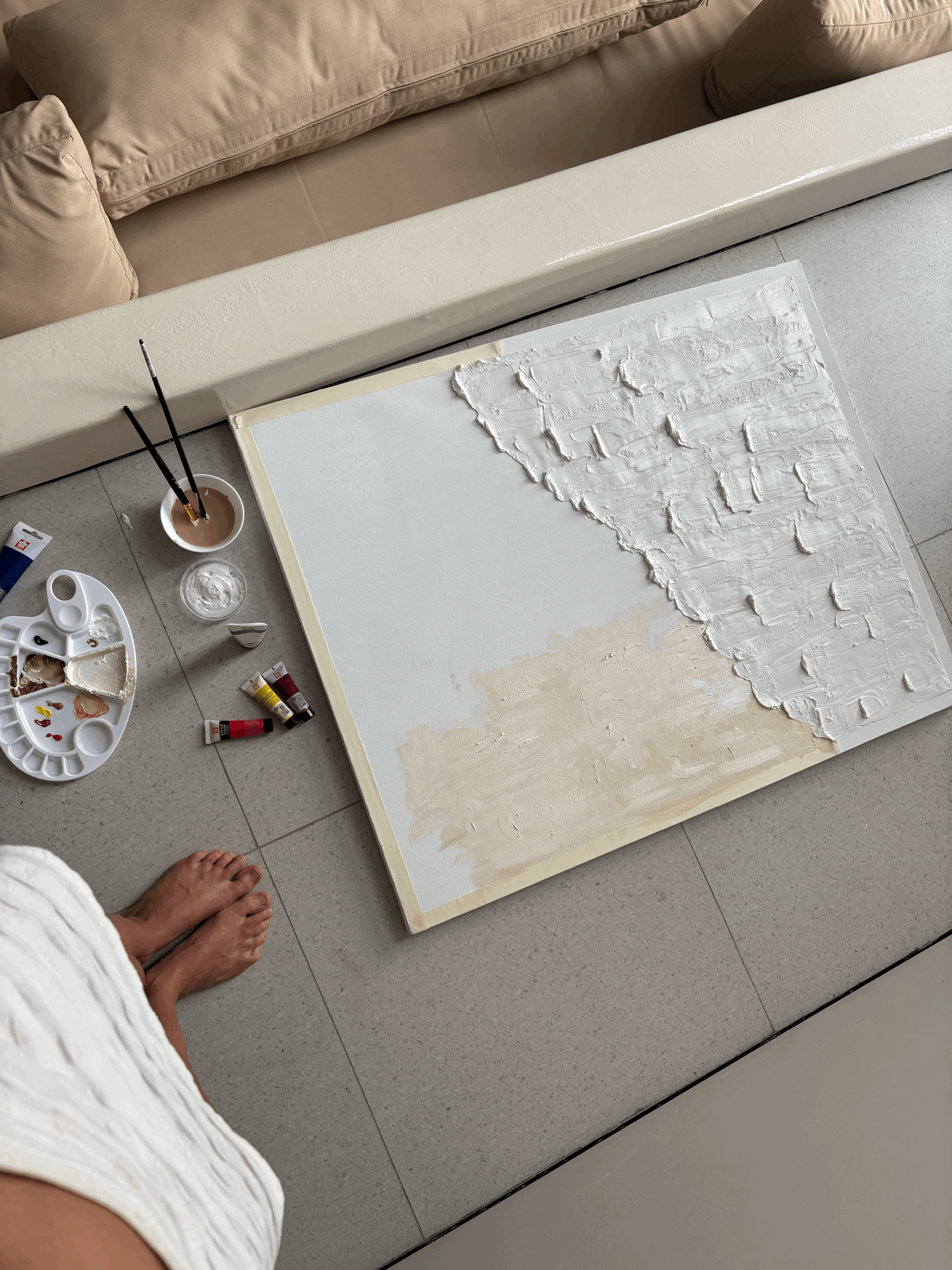 Relato de un lienzo en blanco