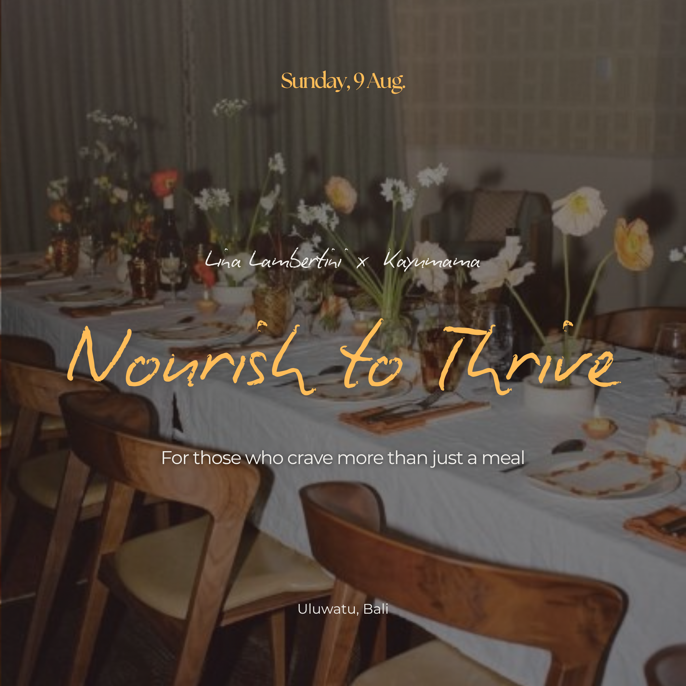 Nourish to Thrive: this is what happened last Sunday around the table...